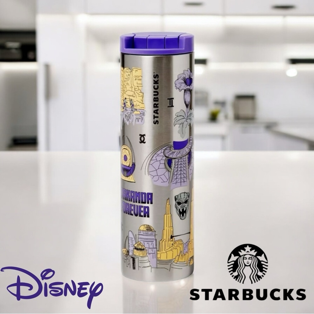 Disney Starbucks WAKANDA Stainless Steel 16oz Tumbler New In Box
